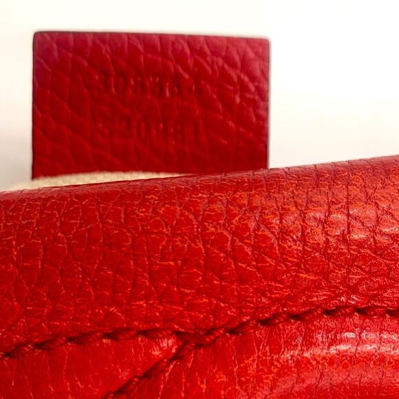 Auth Gucci Tabasco Red Small Soho Disco Crossbody Bag Preloved Purse Excellent - Picture 16 of 16